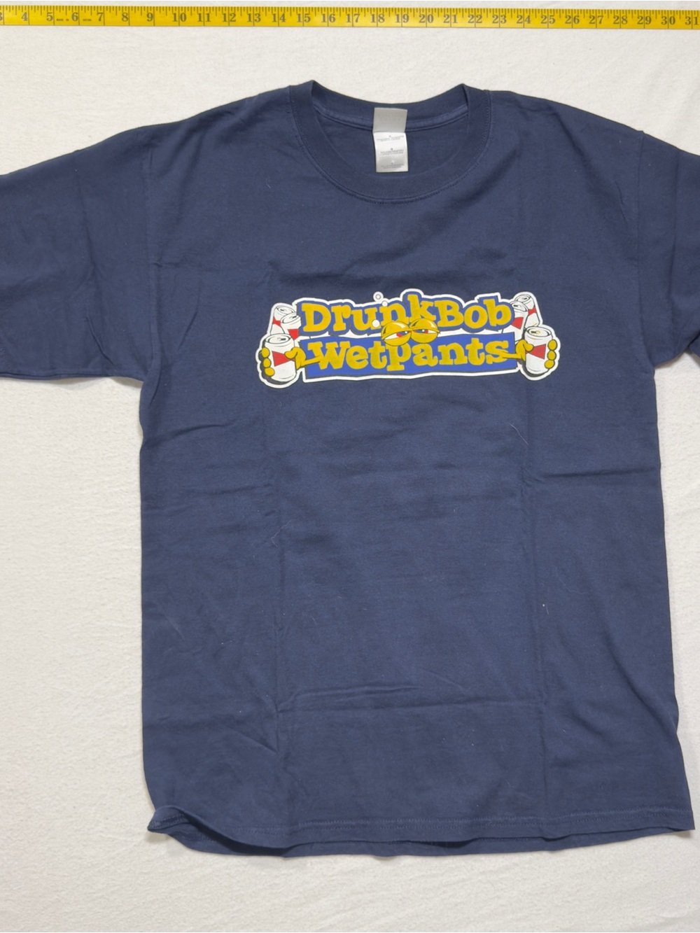 SpongeBob SquarePants drinking comedy graphic t. Y2K comedy shirt